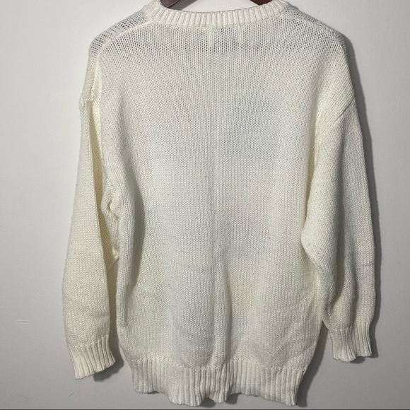 Vintage Design Zone Two Floral Knit Sweater Size Large - Picture 2 of 8